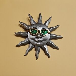 Sun Face Pin